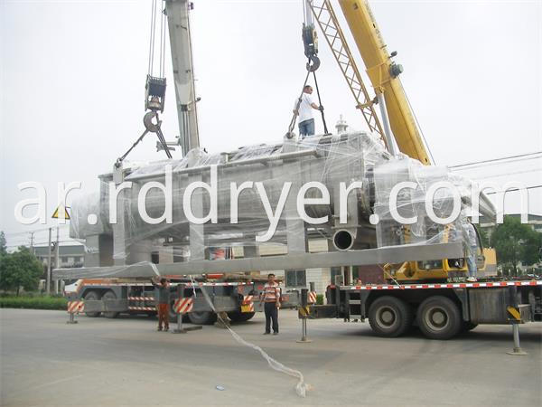 Stainless Steel Horizontal Sewage Sludge Hallow Paddle Drying Equipment 